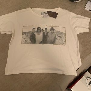 Free people- U2 crop T size XS